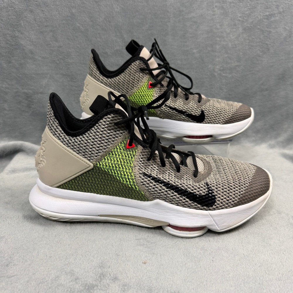 Nike Mens 13 Gray LeBron Witness 4 Basketball Shoes BV7427-200 Zoom Air Gorpcore